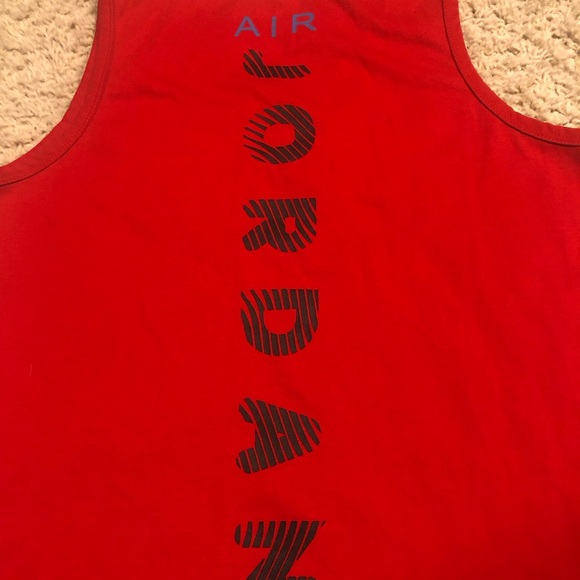 Air Jordan red tank top - Picture 4 of 5